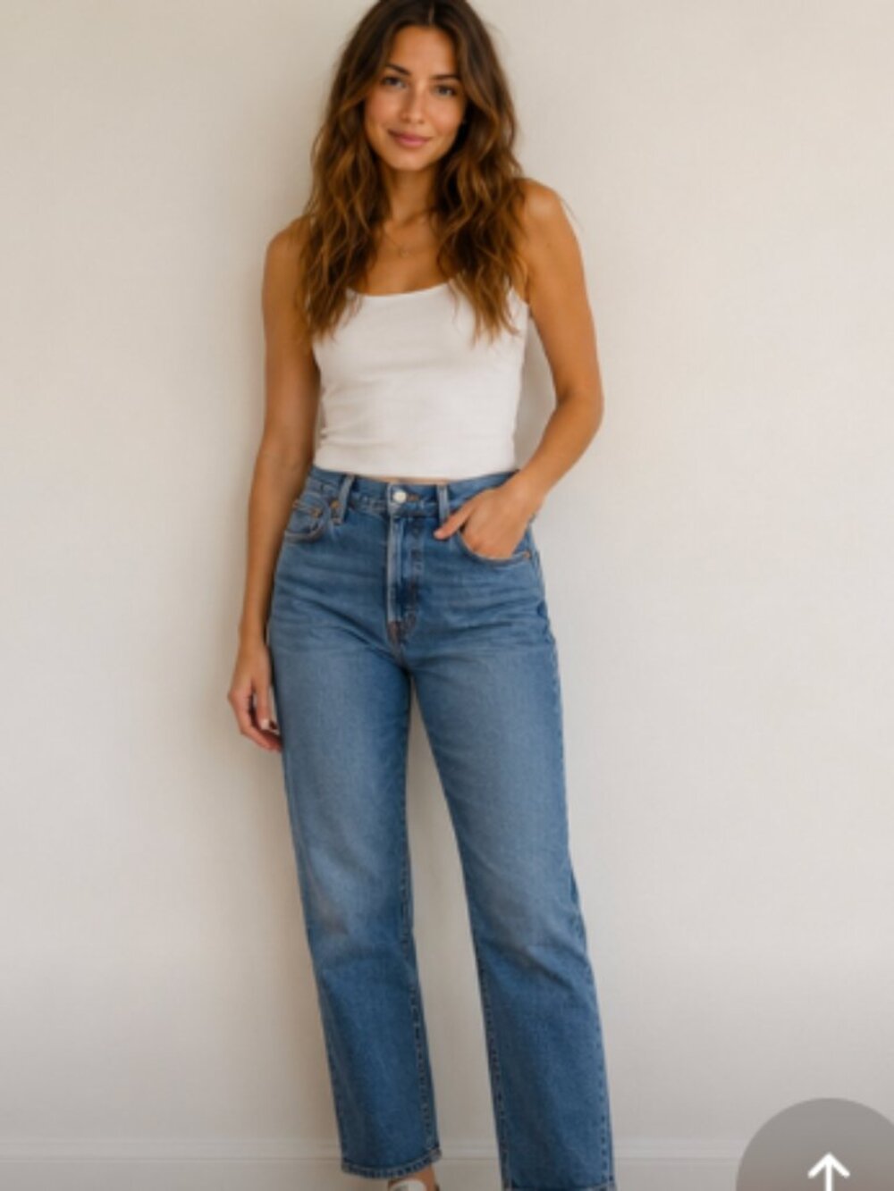 $118 Levi’s Ribcage Straight Ankle Jeans Size 27 High Rise Cropped Denim